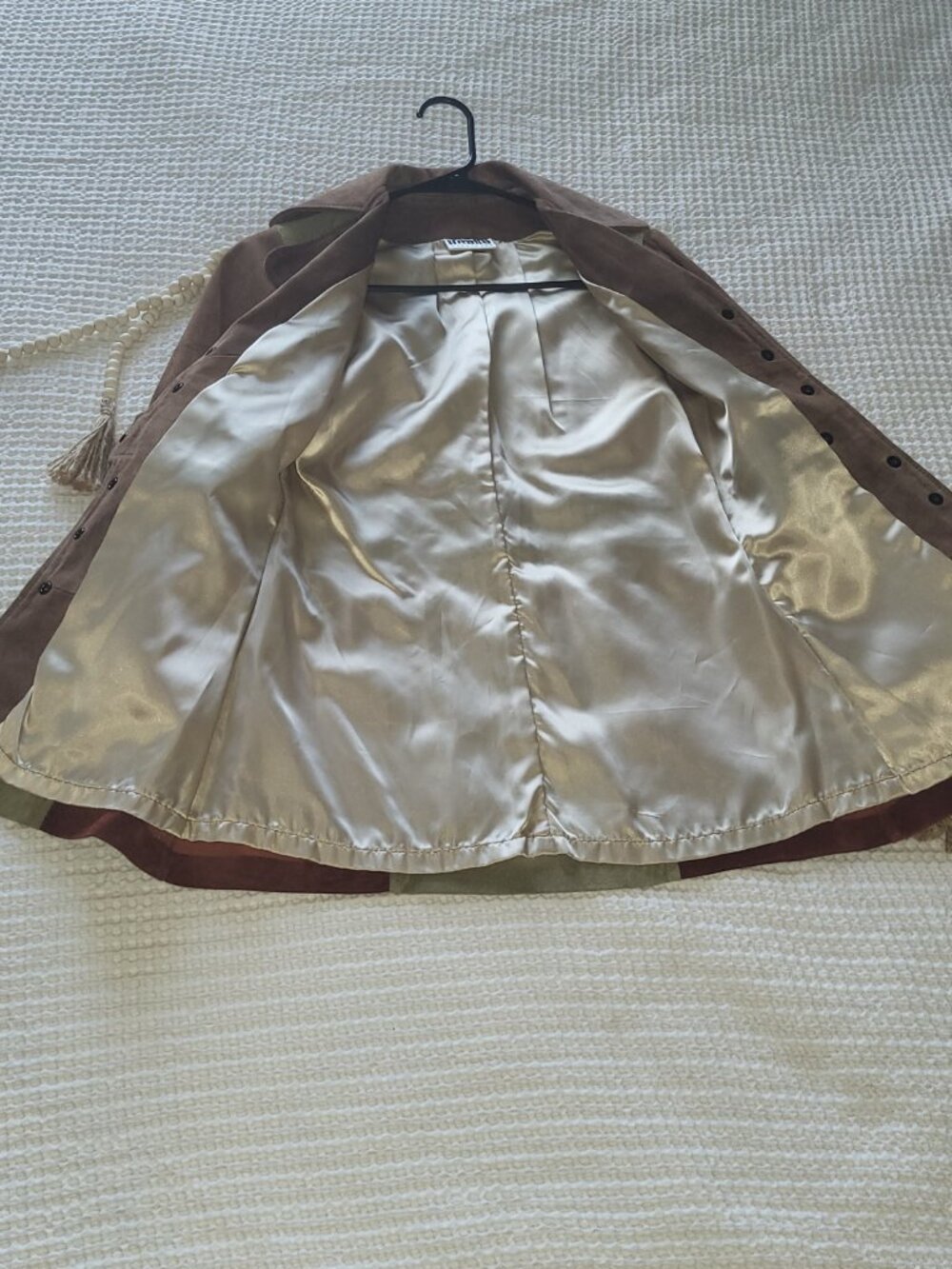 Vintage Mambo Genuine Suede Leather Patchwork Jacket Coat Made In USA 70s Boho M - Picture 3 of 13